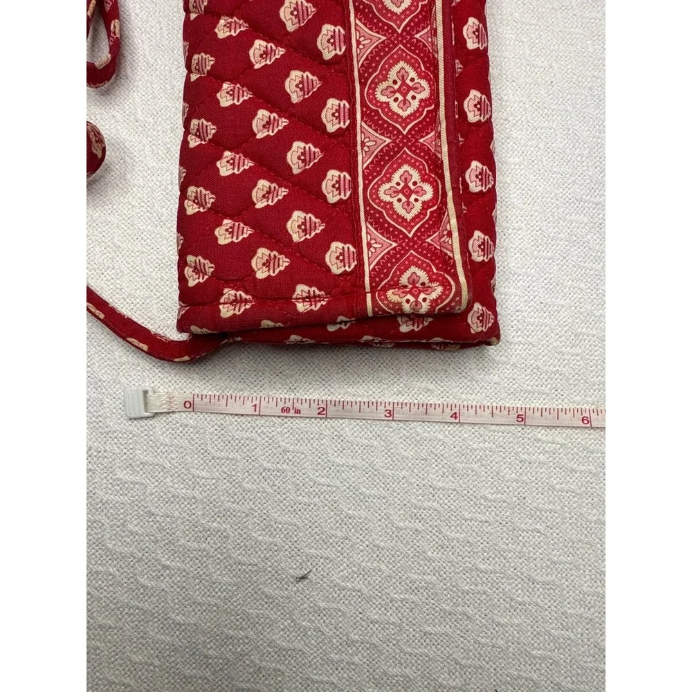 Vera Bradley Crossbody Bag Purse‎ Quilted Ruby Red Floral